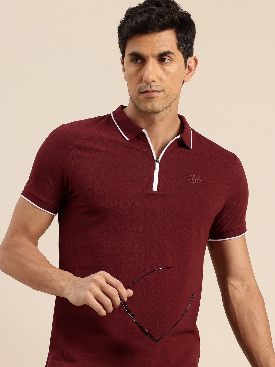 Being Human Pure Cotton Polo Collar Casual T-shirt