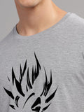 ADRO Men Typography Printed Raw Edge T-shirt