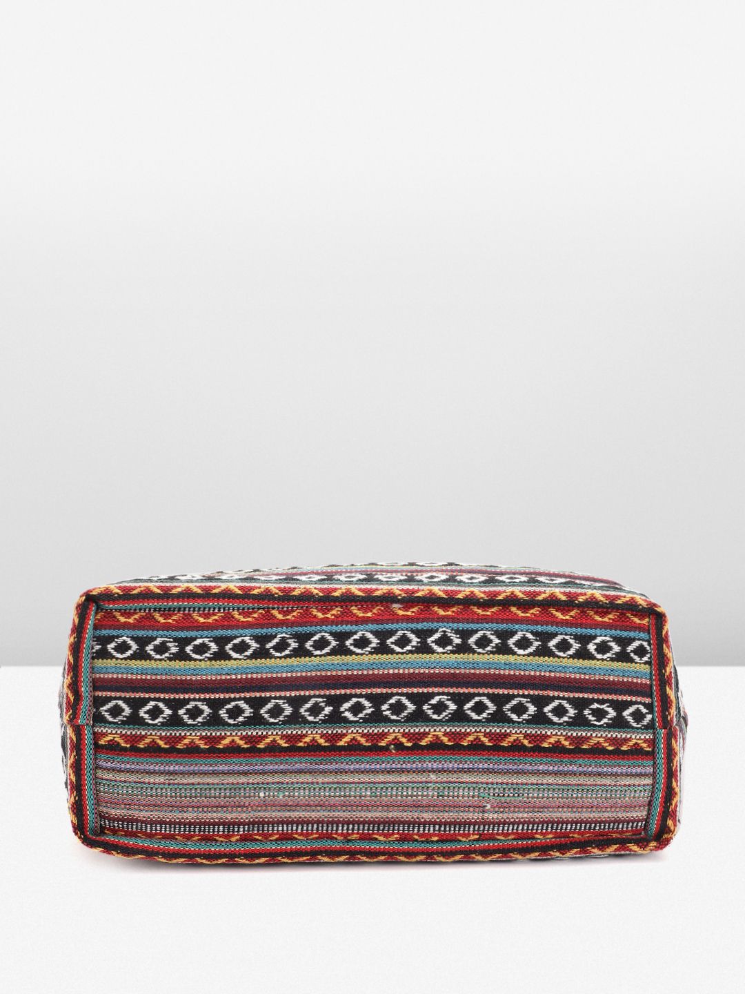 Anouk Geometric Self Design Structured Shoulder Bag