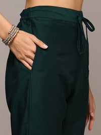 KALINI Floral Embroidered Regular Thread Work Kurta with Trousers & With Dupatta