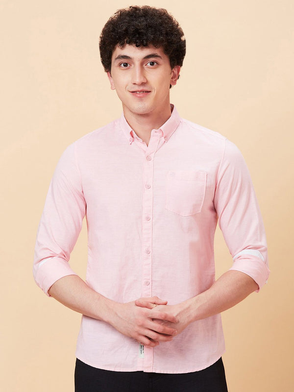 Menjadi baju kasual Kolar Kolar Button-Down Manusia