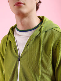 The Indian Garage Co Long Sleeves Hood Zipfront Sweatshirt