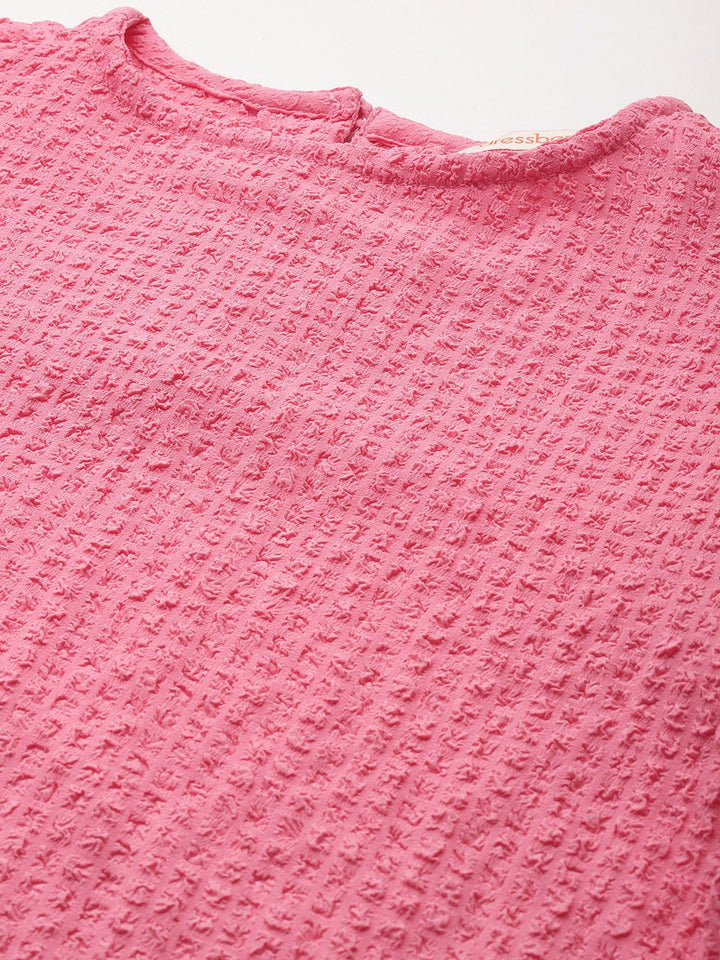 DressBerry Puff Sleeve Ruffles Top
