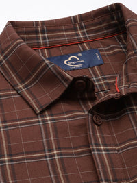 Being Human Pure Cotton Slim Fit Checked Casual Shirt