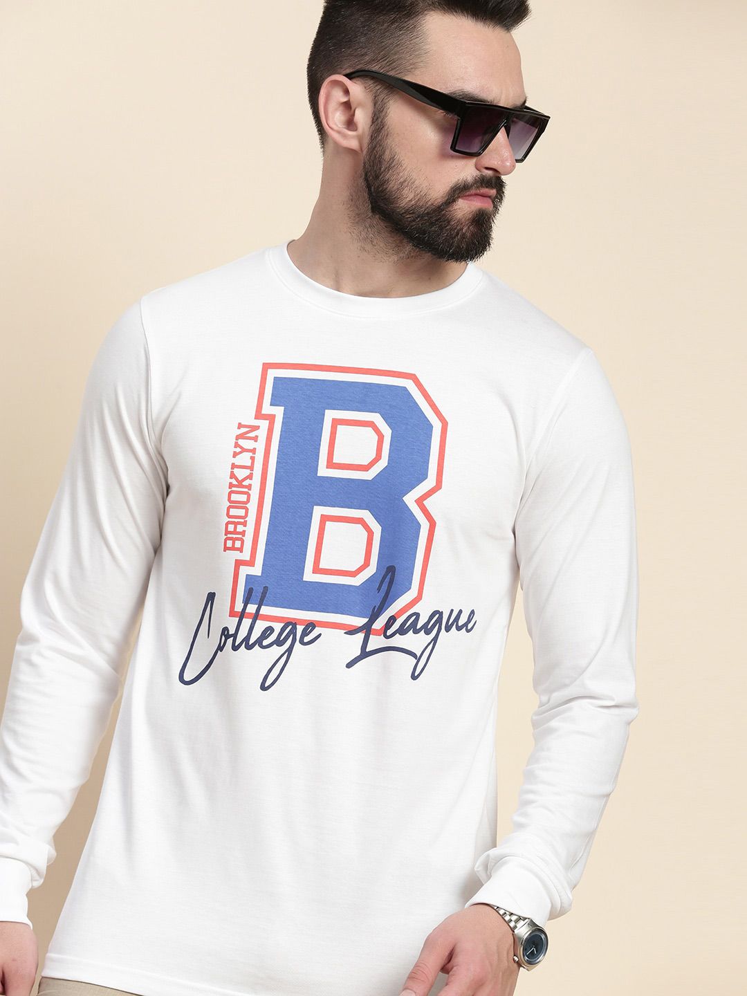 DILLINGER Typography Printed Round Neck Cotton Regular T-shirt