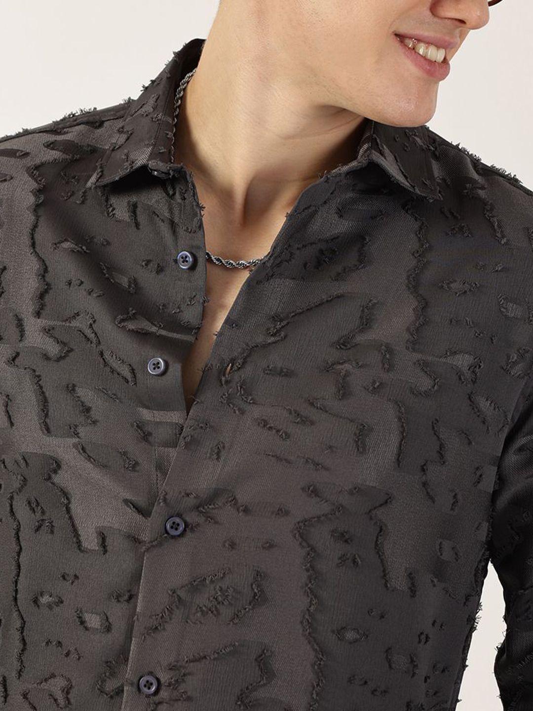 Thomas Scott Men Premium Slim Fit Opaque Casual Shirt