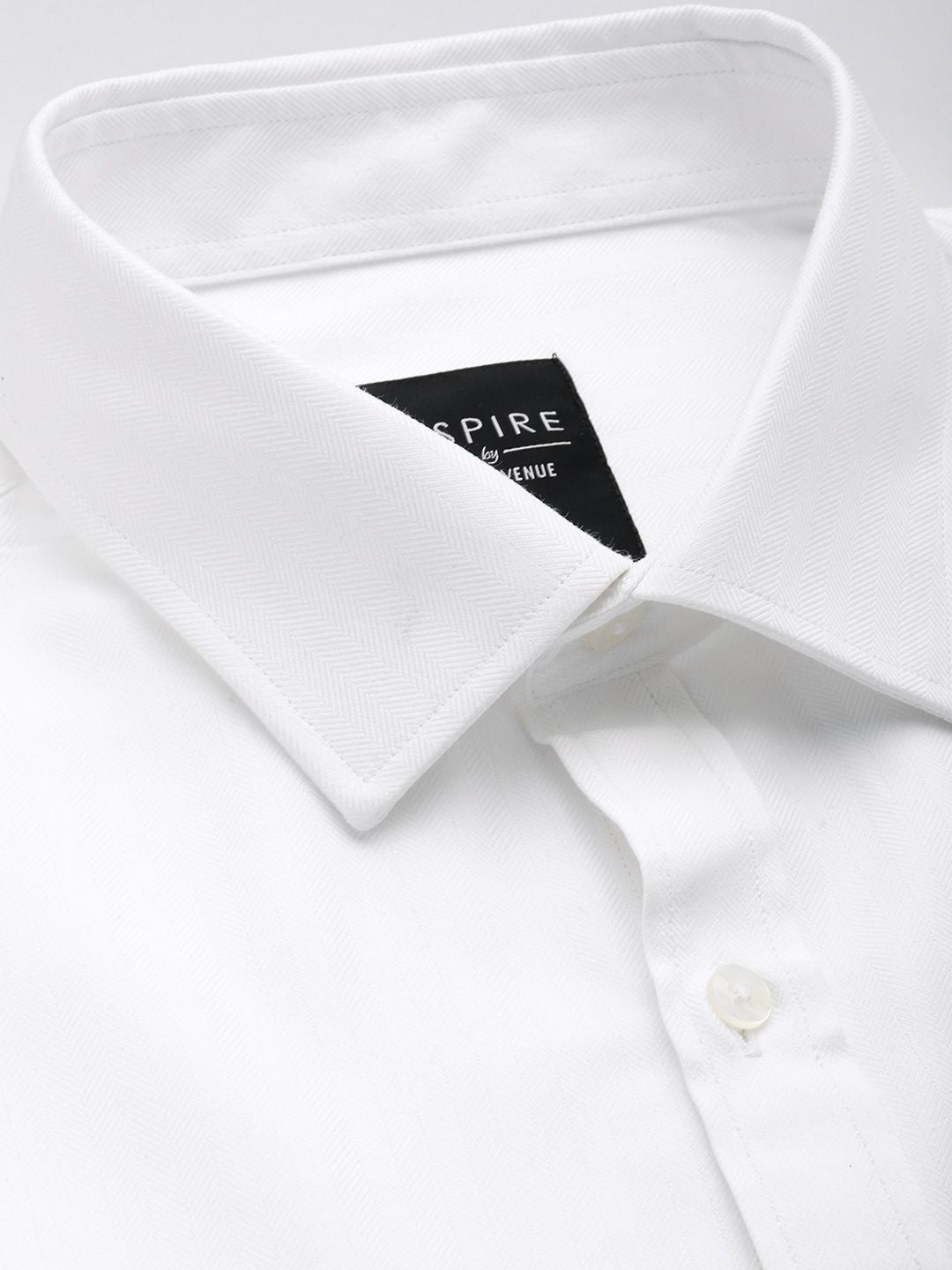 Park Avenue Self Vertical Striped Slim Fit Formal Shirt