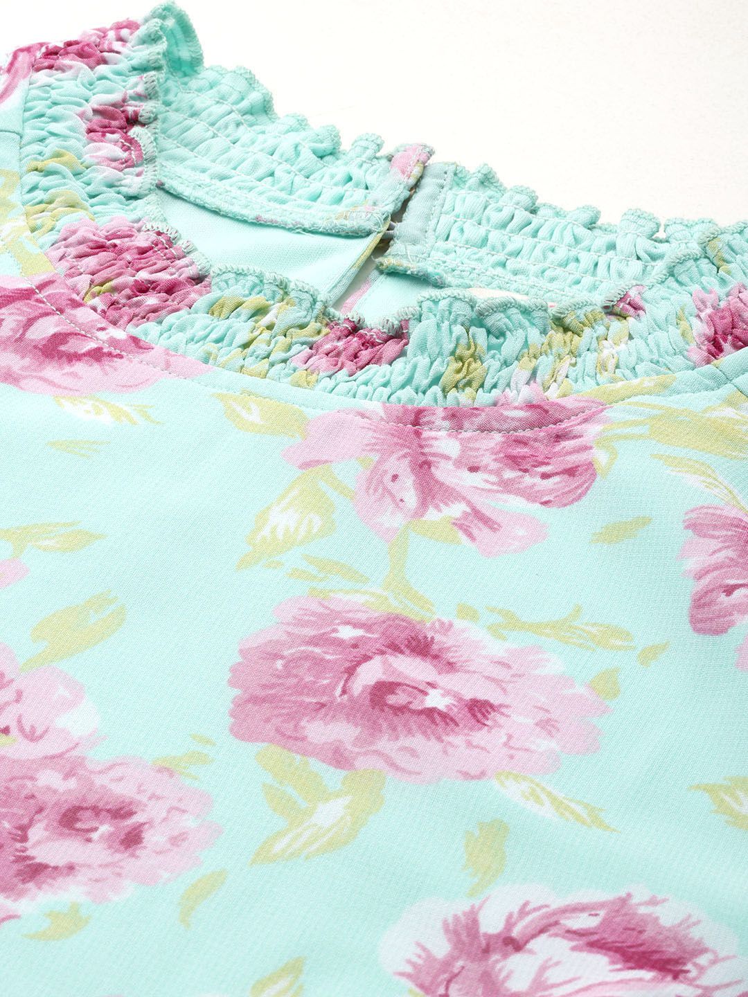 all about you Floral Print Poet Sleeves Top