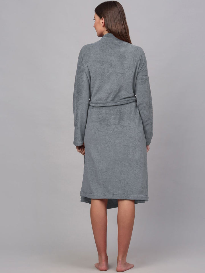KLOTTHE Woolen Bath Robe With Belt