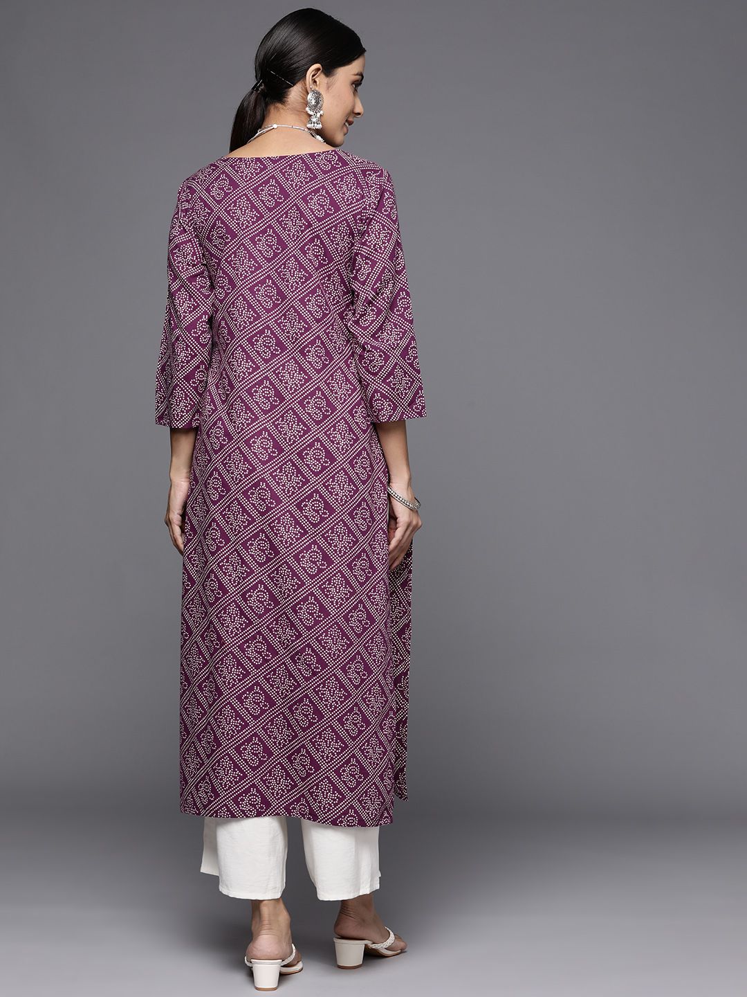 Varanga Women Ethnic Motifs Printed Gotta Patti Indie Prints Kurta