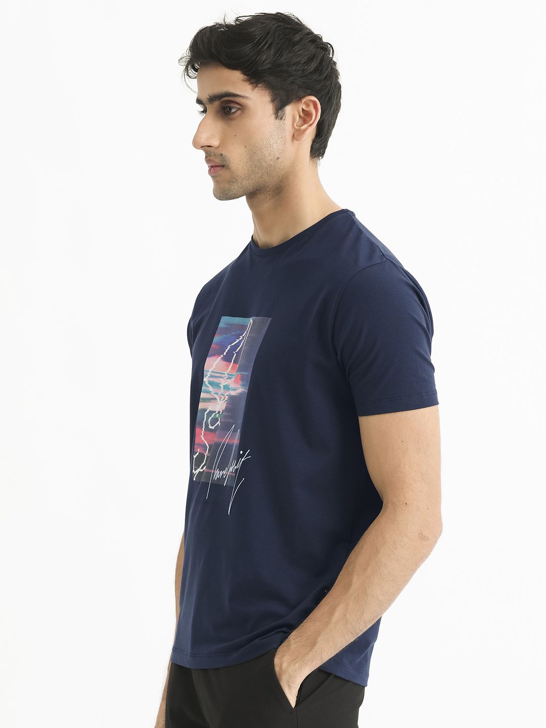 RARE RABBIT Men Rings-4 Slim Fit Solid Polo Collar T-Shirt
