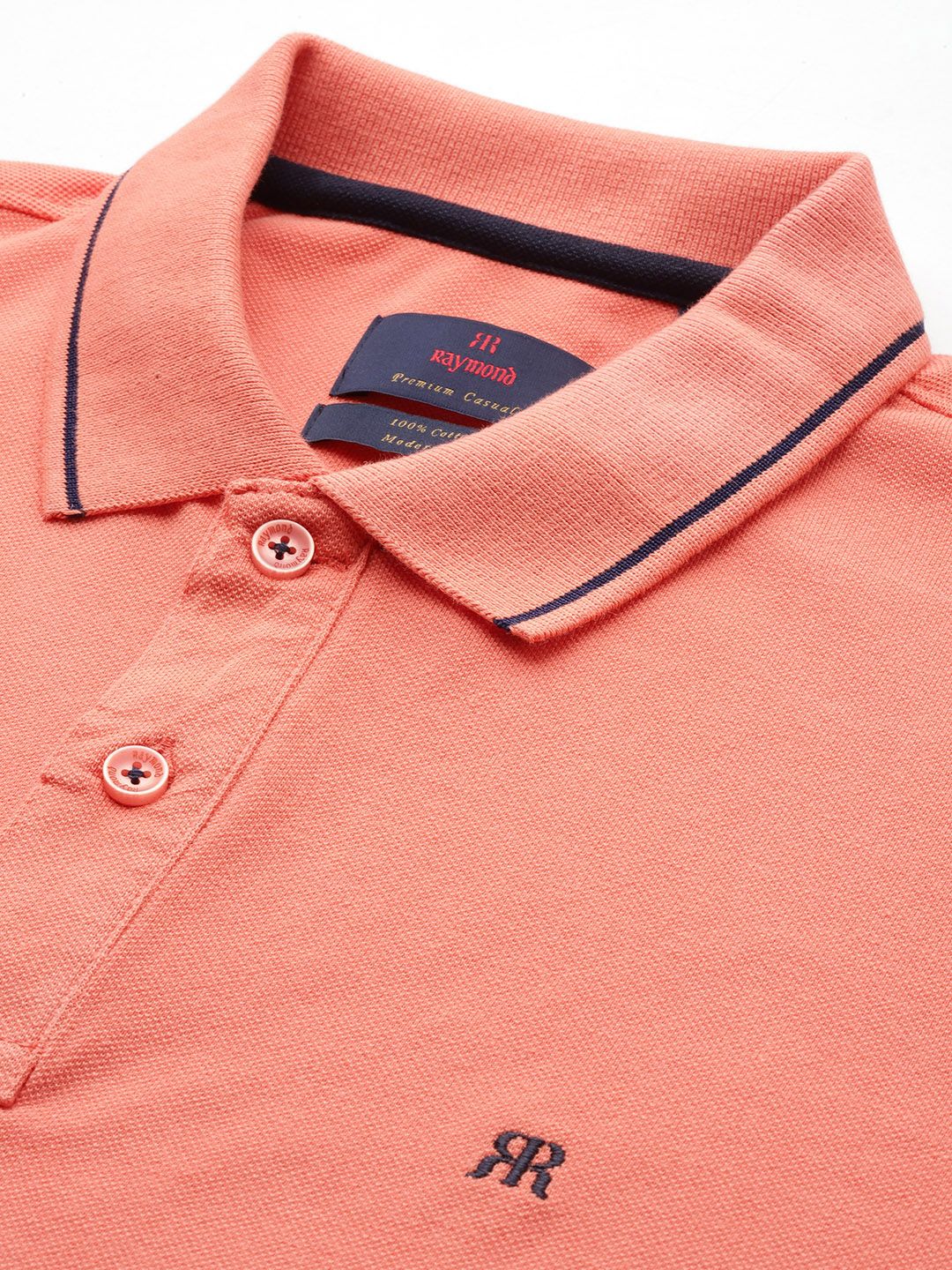 Raymond Men Polo Collar Pure Cotton T-shirt