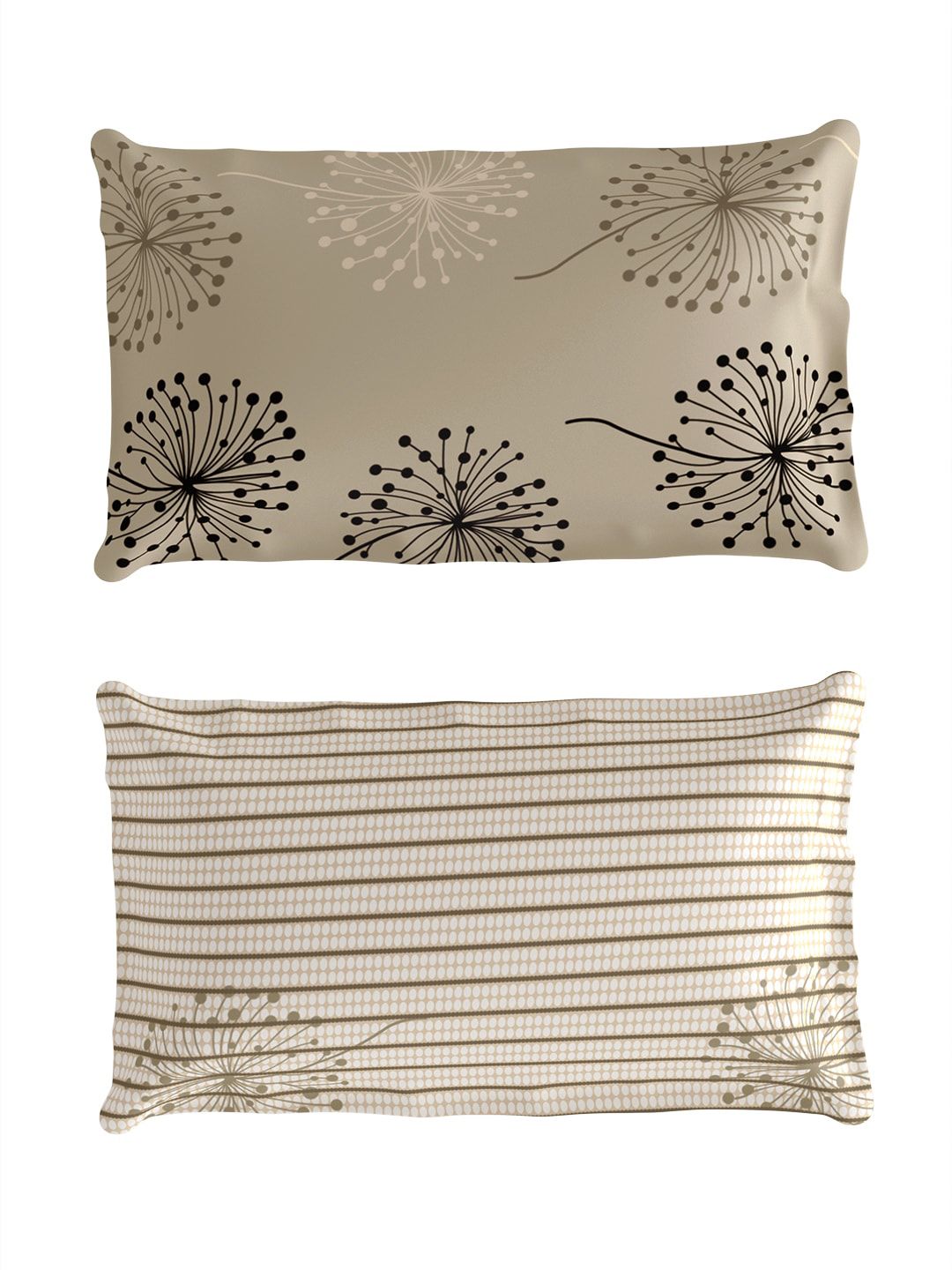 Story@home Printed 186 TC Cotton Queen Bedsheet with 2 Pillow Covers
