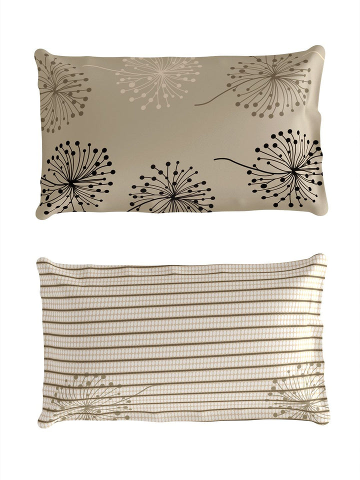 Story@home Printed 186 TC Cotton Queen Bedsheet with 2 Pillow Covers