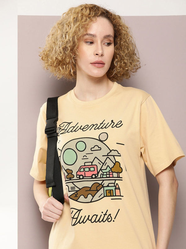 DILLINGER Graphic Printed Oversized Pure Cotton T-shirt