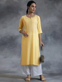 Libas Sweetheart Neck Cotton Kurta