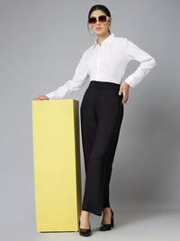 Style Quotient White Smart Spread Collar Formal Shirt