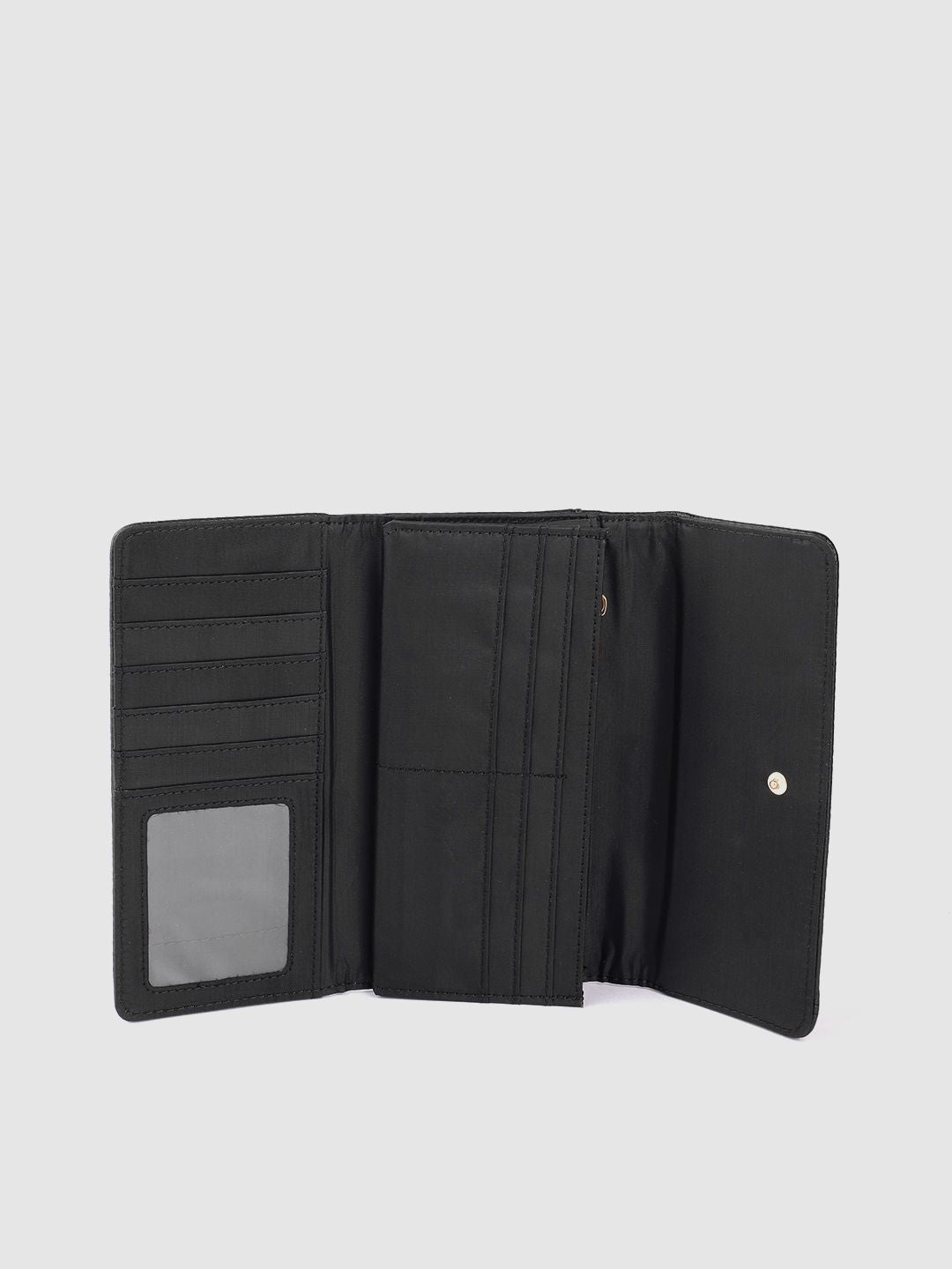 Lino Perros Women Laser Cut Detail Three Fold Wallet