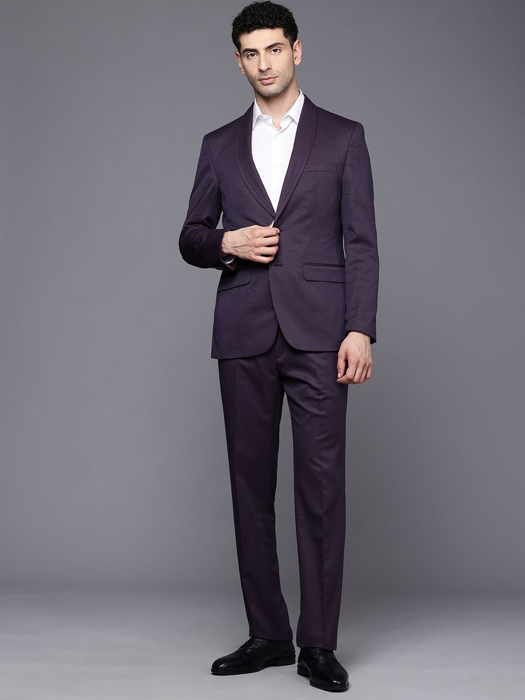 Raymond Contemporary Fit Single Breasted 2-Piece Party Suit