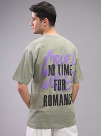 ADRO Men Typography Applique T-shirt