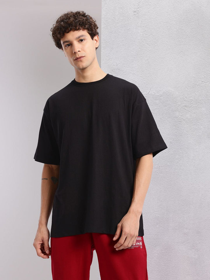 HRX by Hrithik Roshan Typography Printed Drop-Shoulder Sleeves Oversized T-shirt