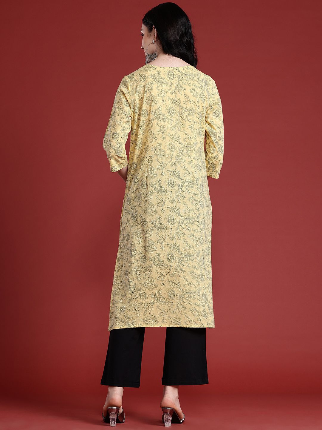 Anouk Women Pure Cotton Floral Printed Kurta