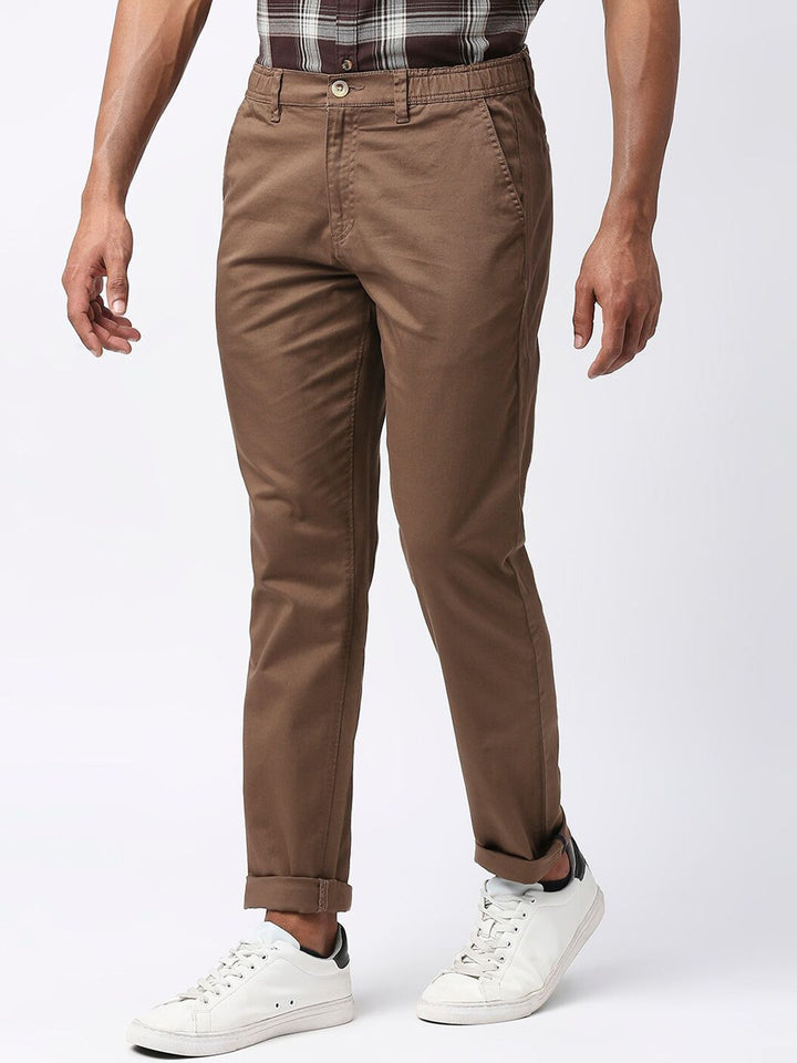 Thomas Scott Men Mid-Rise Classic Slim Fit Trousers