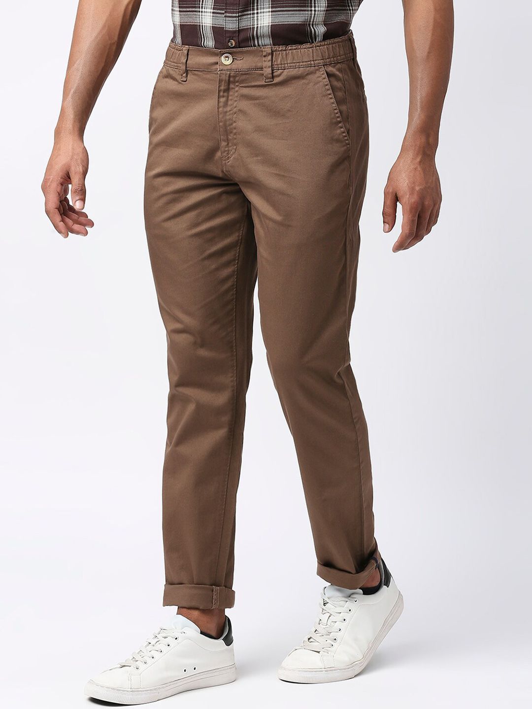 Thomas Scott Men Mid-Rise Classic Slim Fit Trousers