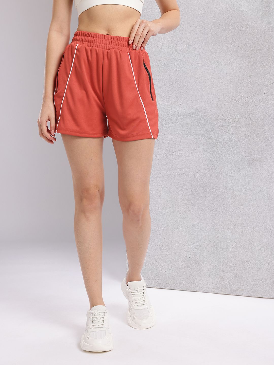 HRX by Hrithik Roshan Women Piping Detail Training Shorts