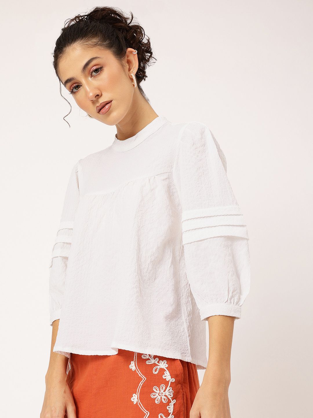 DressBerry Daydream Dames Textured A-Line Top