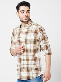 Spykar Classic Tartan memeriksa baju kasta Kain