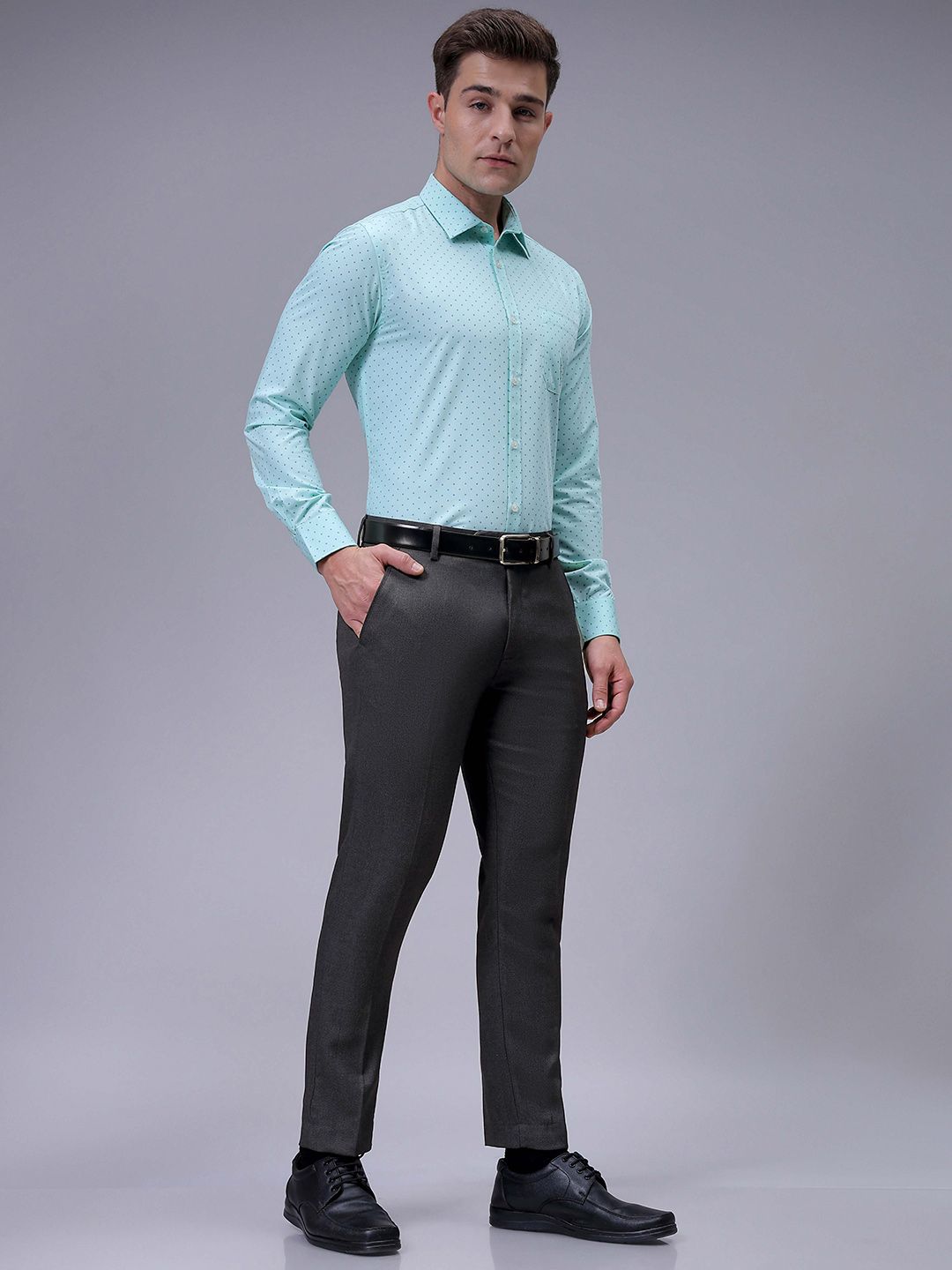 The Indian Garage Co. X Luxe Men Slim Fit Formal Trousers