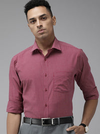 Park Avenue Pure Cotton Slim Fit Micro Checked Formal Shirt