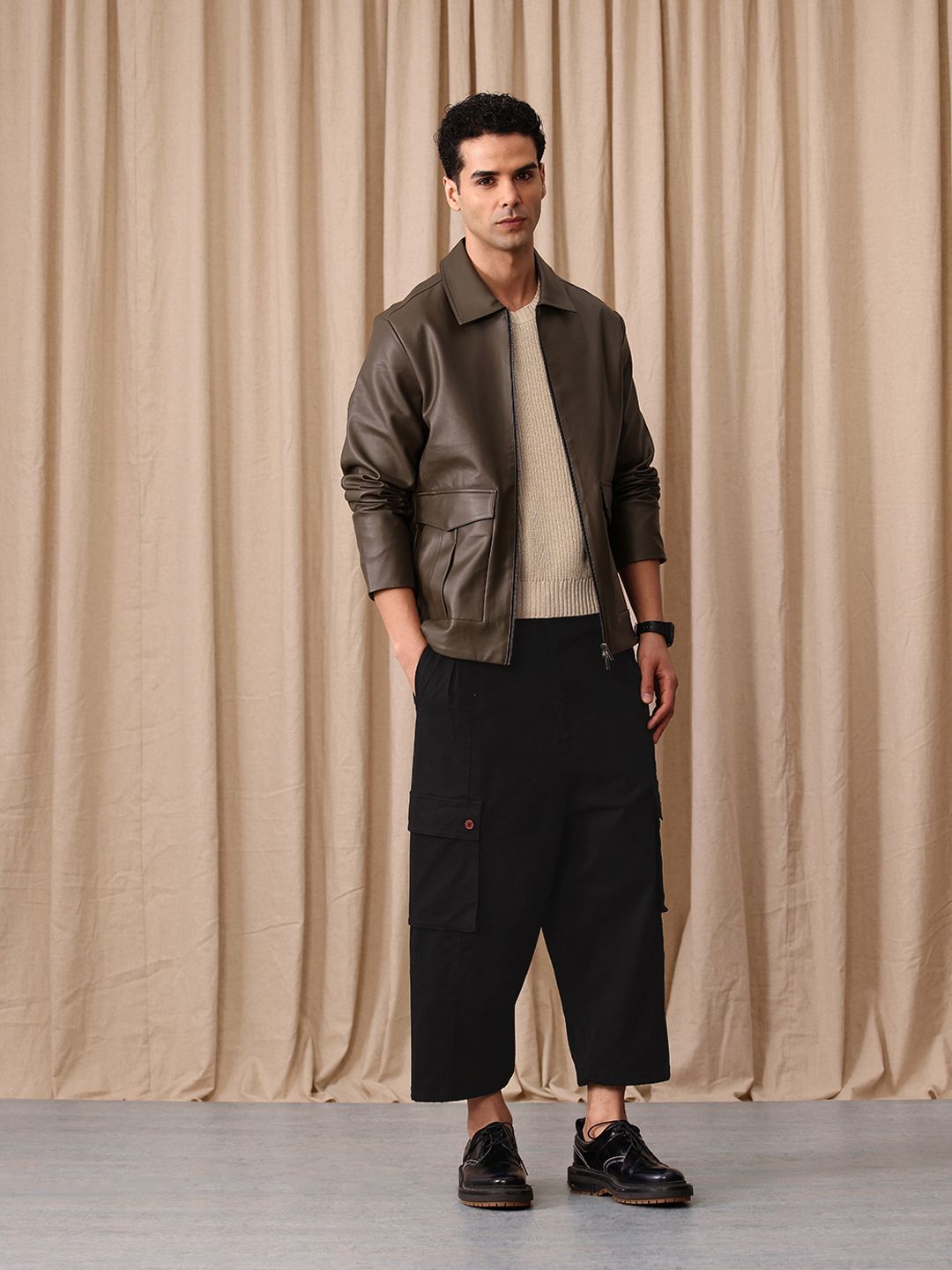 Mr Bowerbird Men Oversized Fit Pleated Trousers