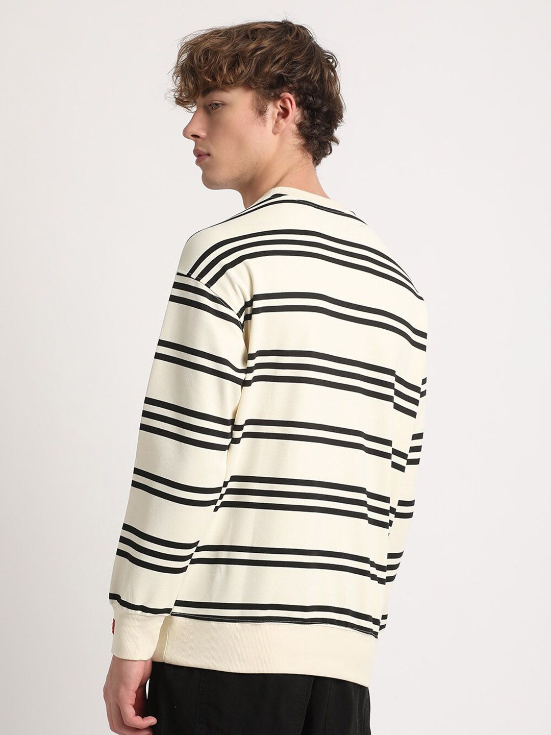 THE BEAR HOUSE Striped Relaxed Fit Sweatshirt