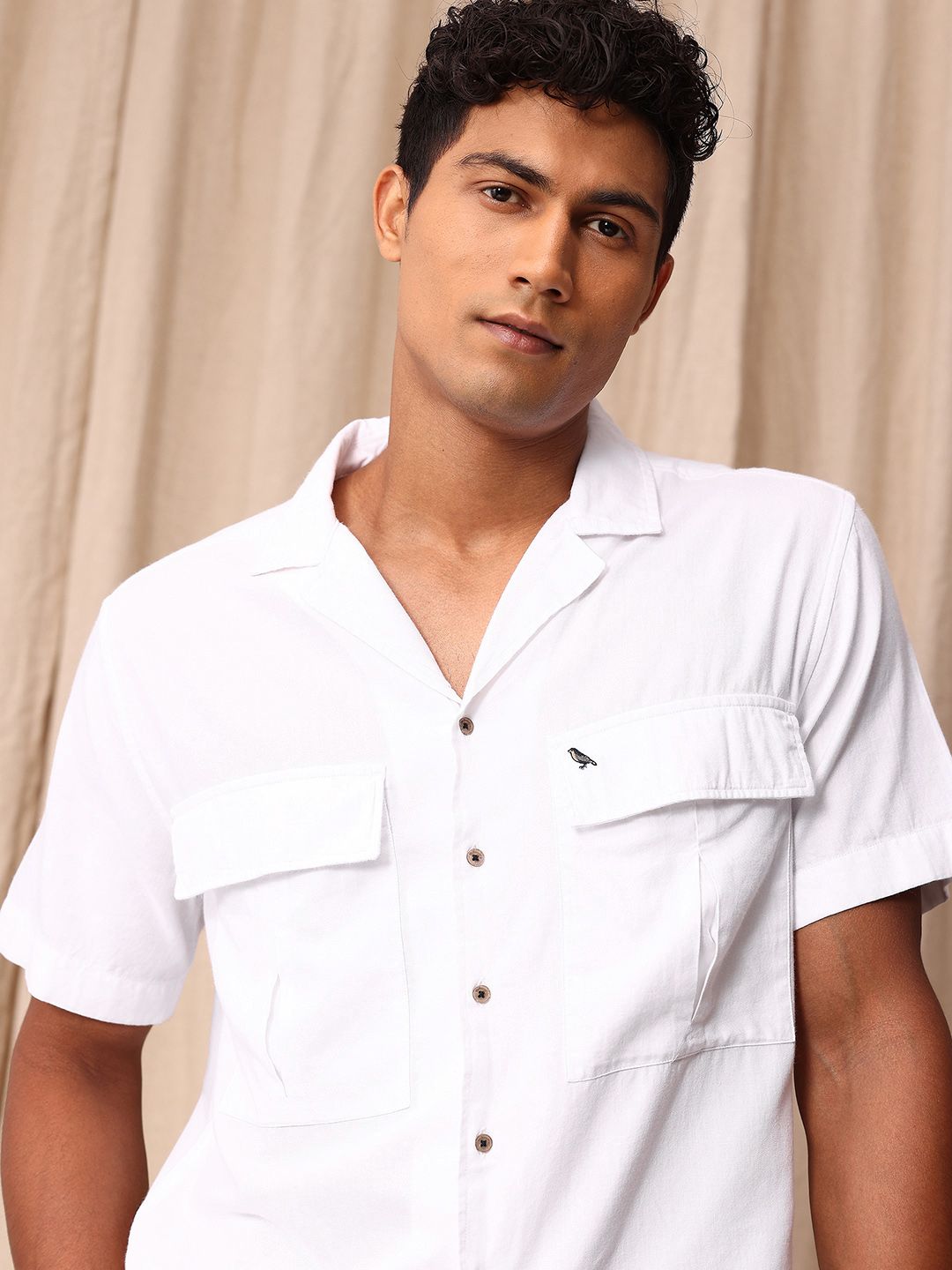 Mr Bowerbird Pure Cotton Liberal Fit Casual Shirt