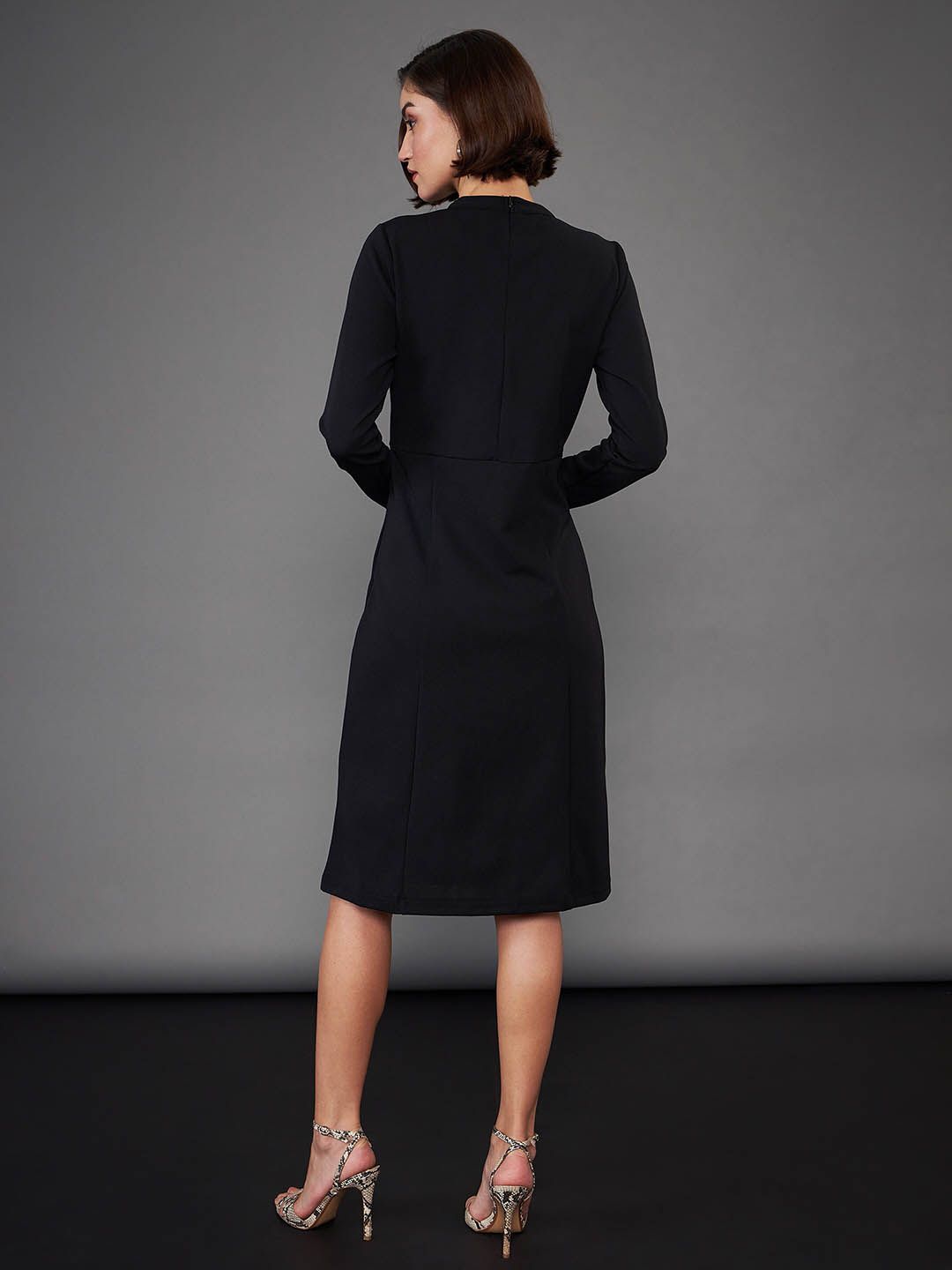 SASSAFRAS worklyf High Neck Sheath Dress