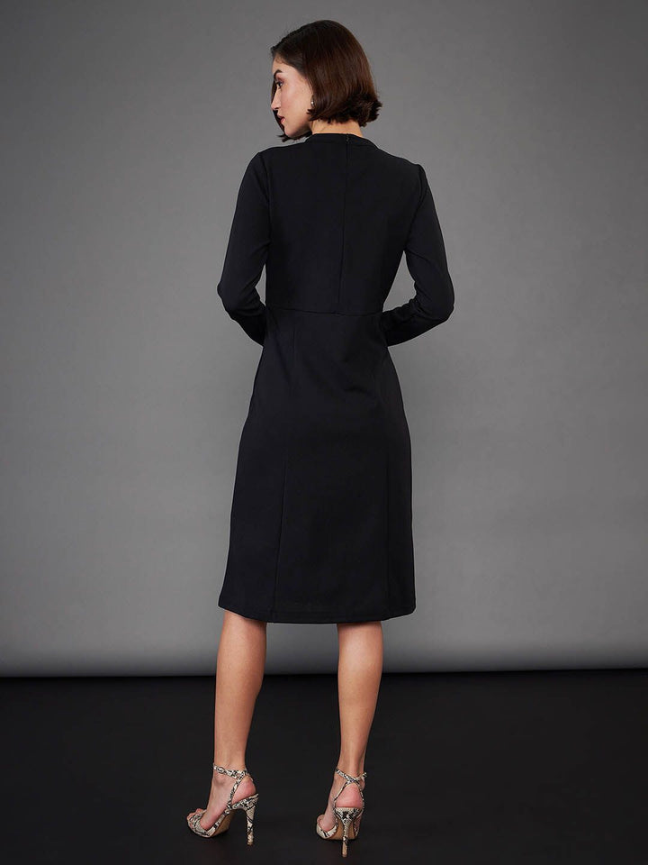 SASSAFRAS worklyf High Neck Sheath Dress