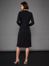 SASSAFRAS worklyf High Neck Sheath Dress