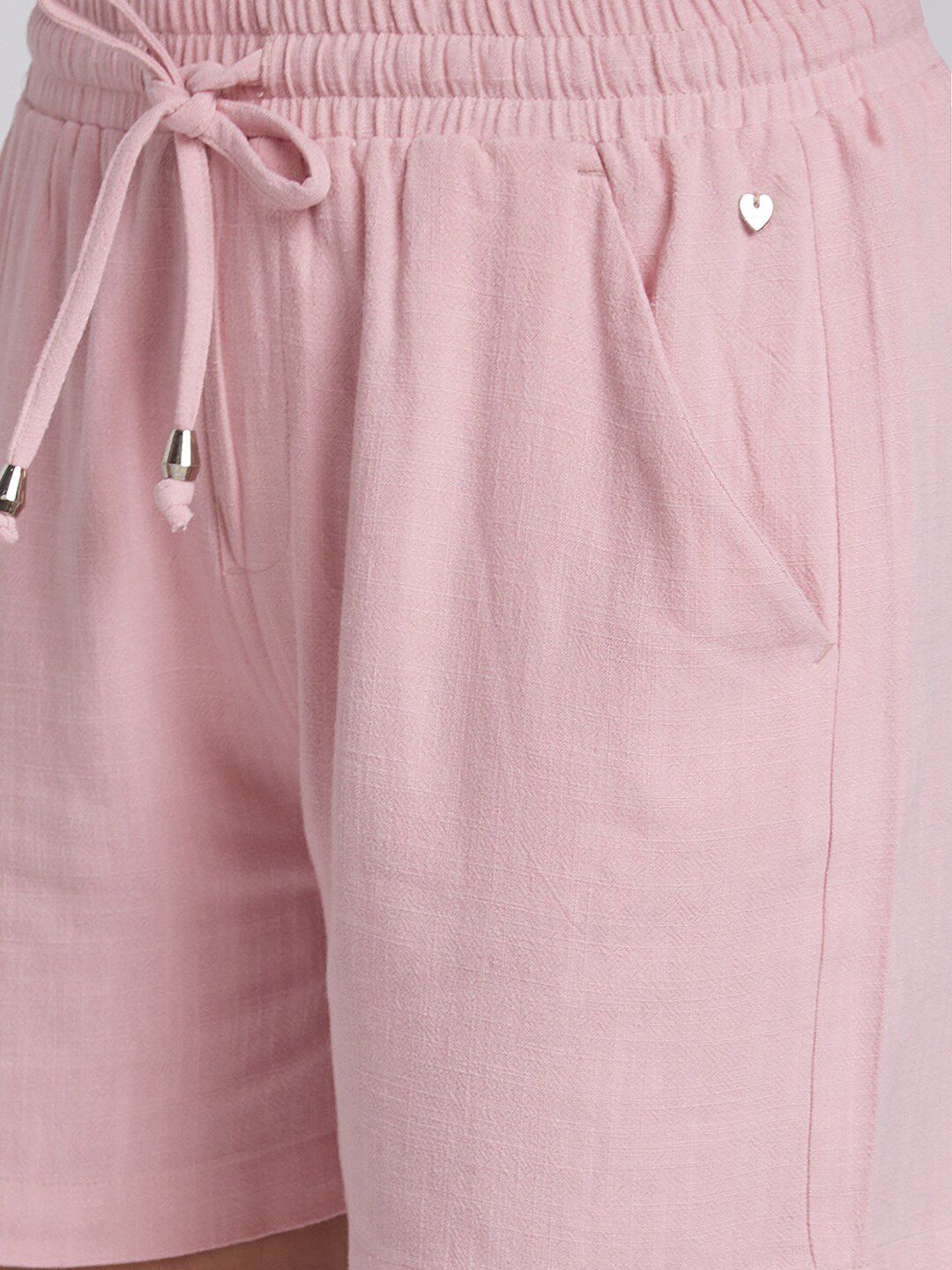 SPYKAR Women Pink Slim Fit Shorts