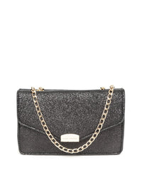 Lino Perros Black Shimmer Sling Bag