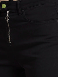 SPYKAR Women Black Elissa Bootcut High-Rise Clean Look Stretchable Jeans