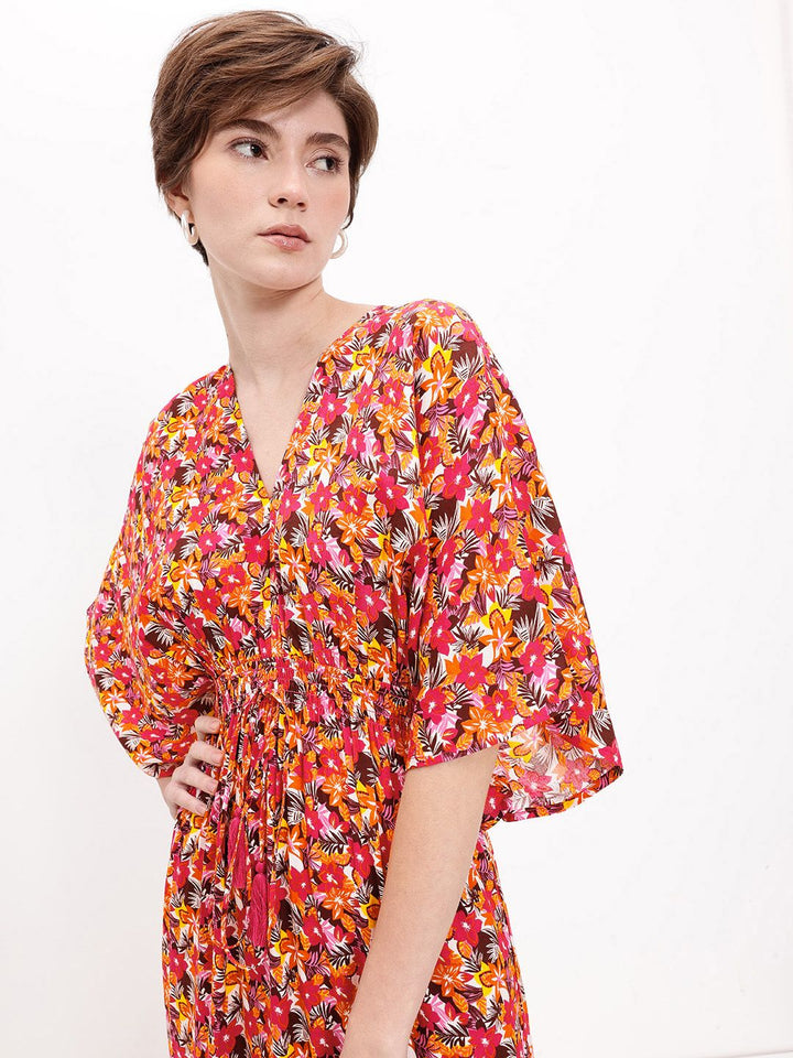 DressBerry Smock Waist Midi Dress