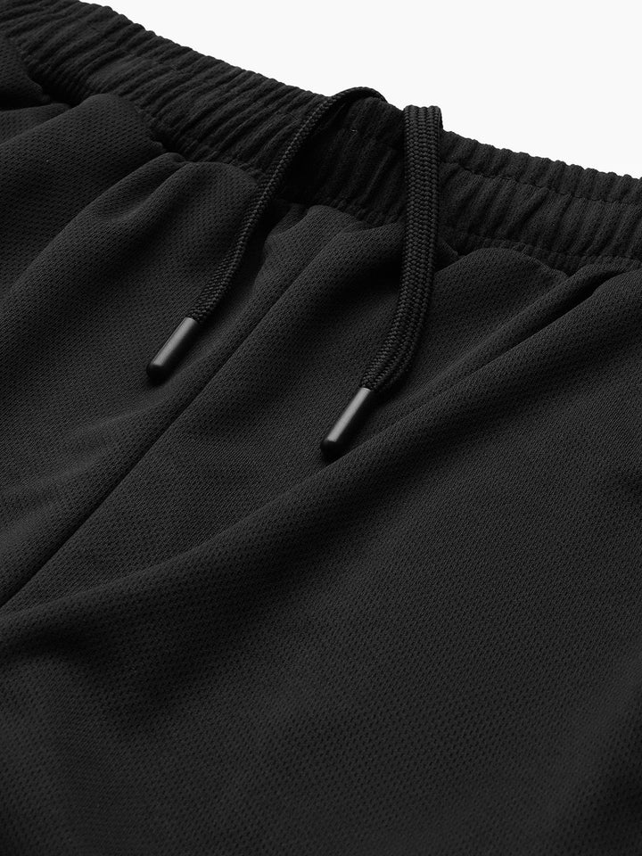 HRX by Hrithik Roshan Men Striped Detail Rapid-Dry Training Shorts