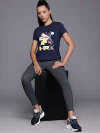 HRX by Hrithik Roshan Women Brand Logo Printed T-shirt
