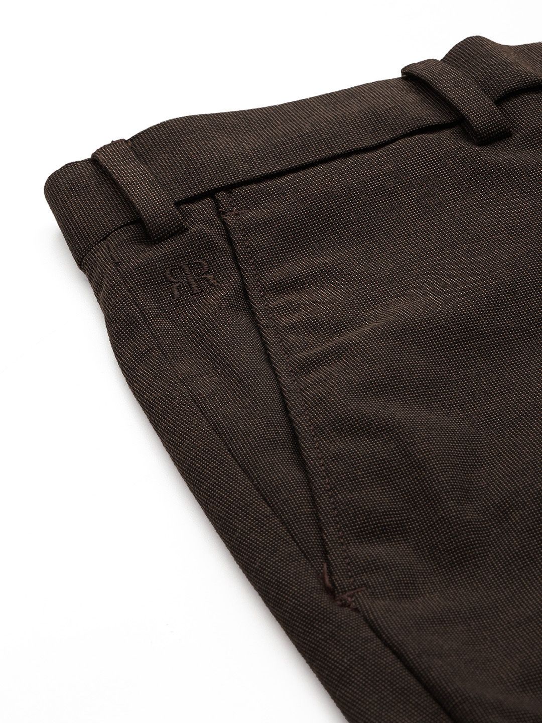 Raymond Men Textured Slim Fit Formal Trousers