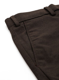Raymond Men Textured Slim Fit Formal Trousers