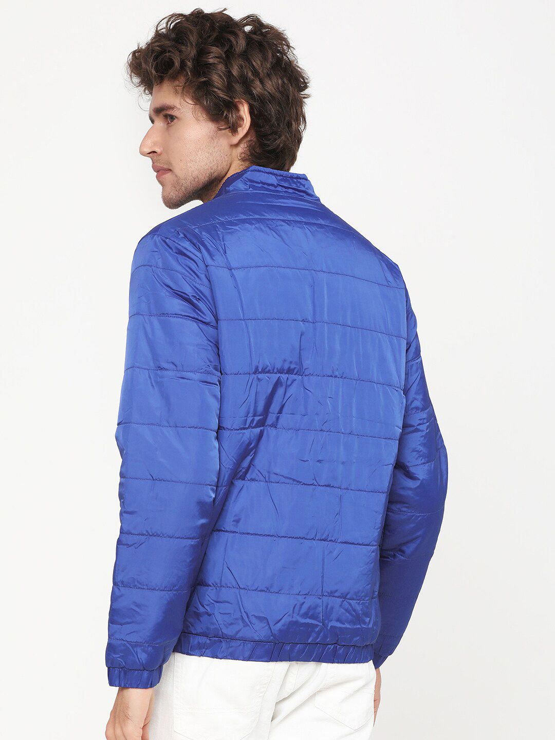 HIGHLANDER Men Blue Padded Jacket