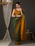 Saree mall Checks Silk Blend Saree