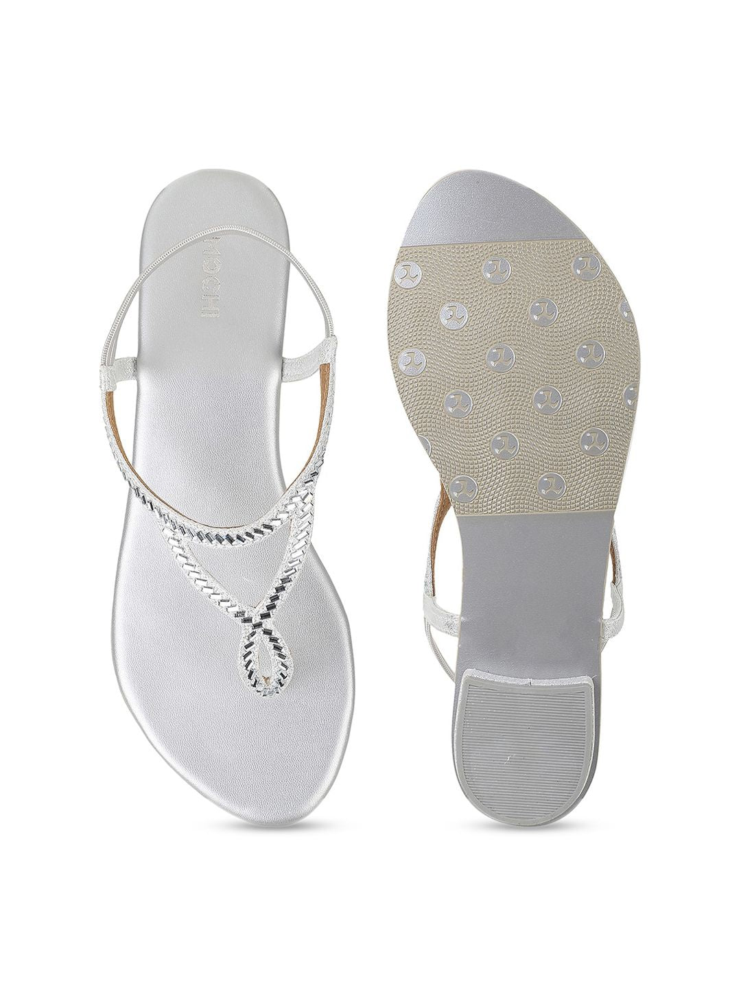 Mochi Embellished Open Toe Block Heels